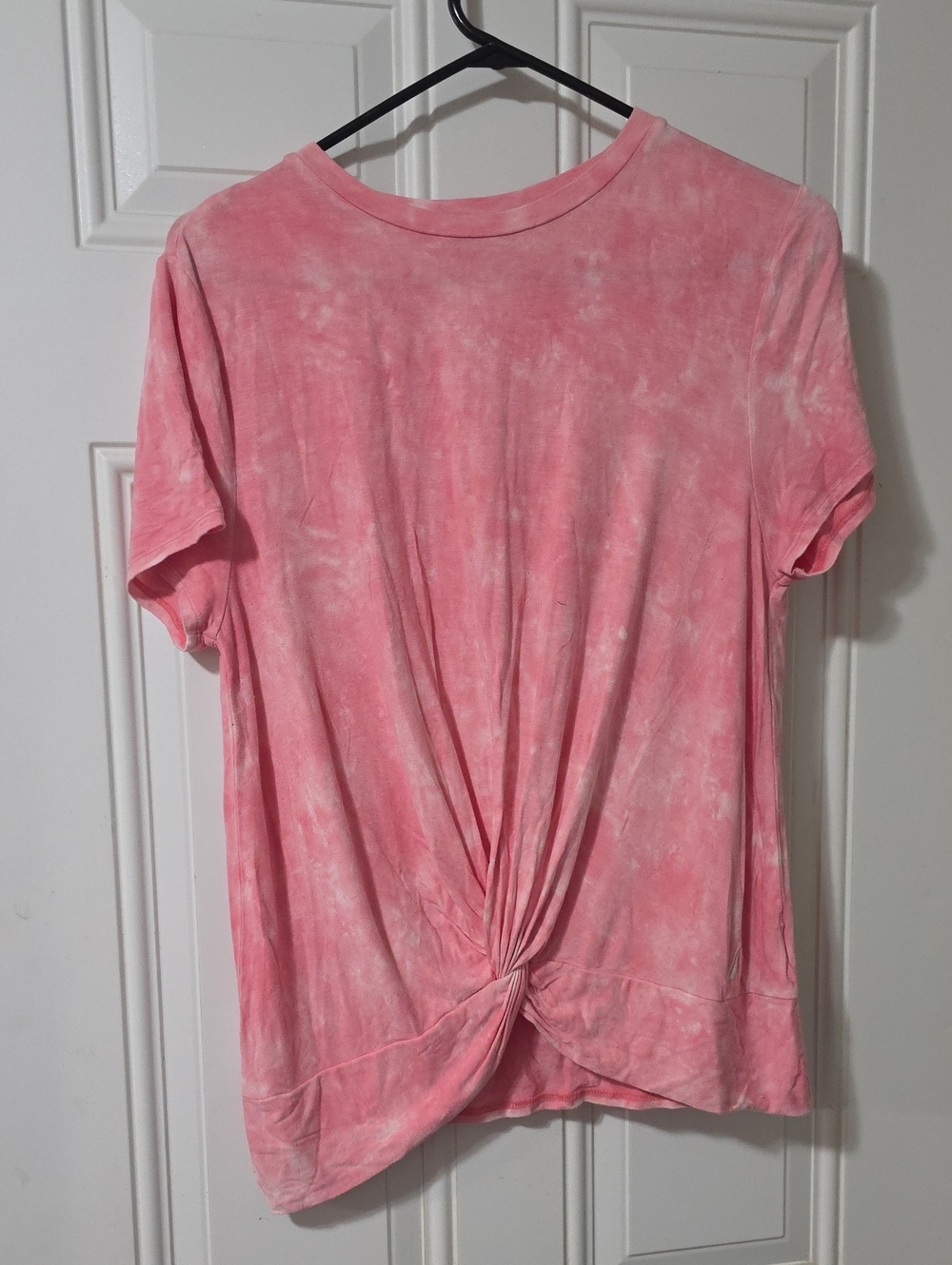 Nautica Pink Twist-Front Women's Top